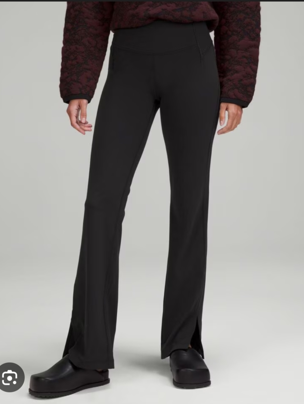 Lululemon Groove Super-High-Rise Split-Hem Flare Pant *Nulu - Black - Size 4
